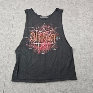 Slipknot Muscle Tank Mens Medium Black Graphic Cut Off Metal Band Concert Merch